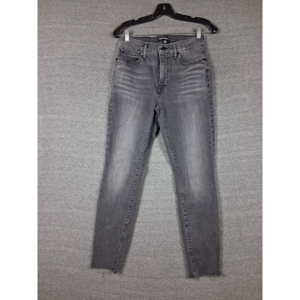 Lucky Brand Womens Jeans 6 28A Black Denim Bridgette High Skinny Coastal Minimal